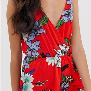 Tall floral romper